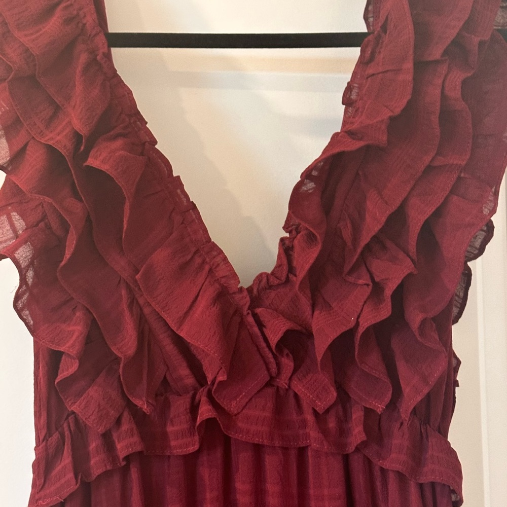 Women’s ruffled long dress